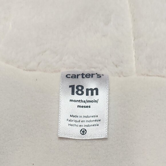 Carter's Red Cable Knit Sweater Baby Cape - Size 18M - Picture 3 of 4